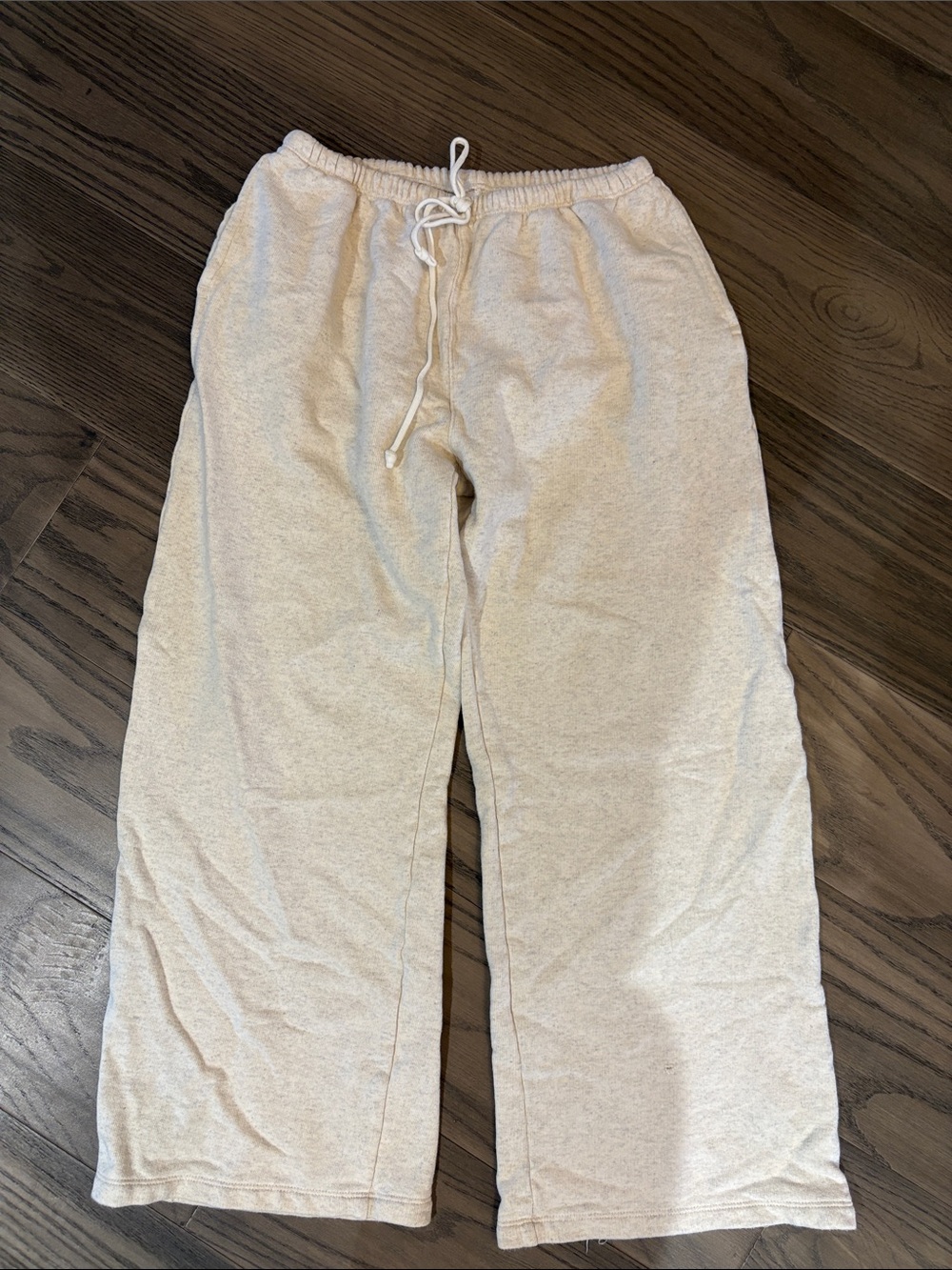 Brandy Melville Cream Drawstring Pants